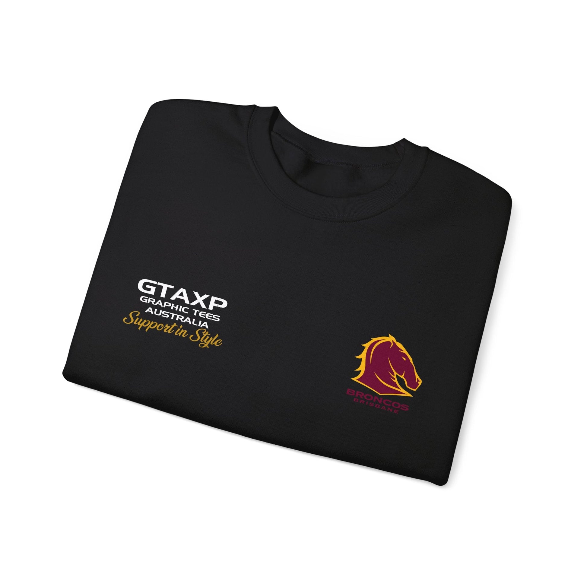 Brisbane Broncos Buck Jumper Graphic Tees Australia Graphic T-Shirt Australia -  Cool Graphic T-Shirts Online -  Brisbane Broncos Buck Jumper | Brisbane Broncos Crew Sweater