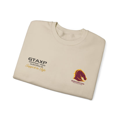 Brisbane Broncos Buck Jumper Graphic Tees Australia Graphic T-Shirt Australia -  Cool Graphic T-Shirts Online -  Brisbane Broncos Buck Jumper | Brisbane Broncos Crew Sweater