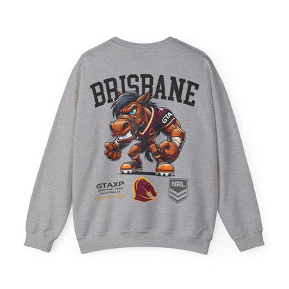 Brisbane Broncos Buck Jumper Graphic Tees Australia Graphic T-Shirt Australia -  Cool Graphic T-Shirts Online -  Brisbane Broncos Buck Jumper | Brisbane Broncos Crew Sweater