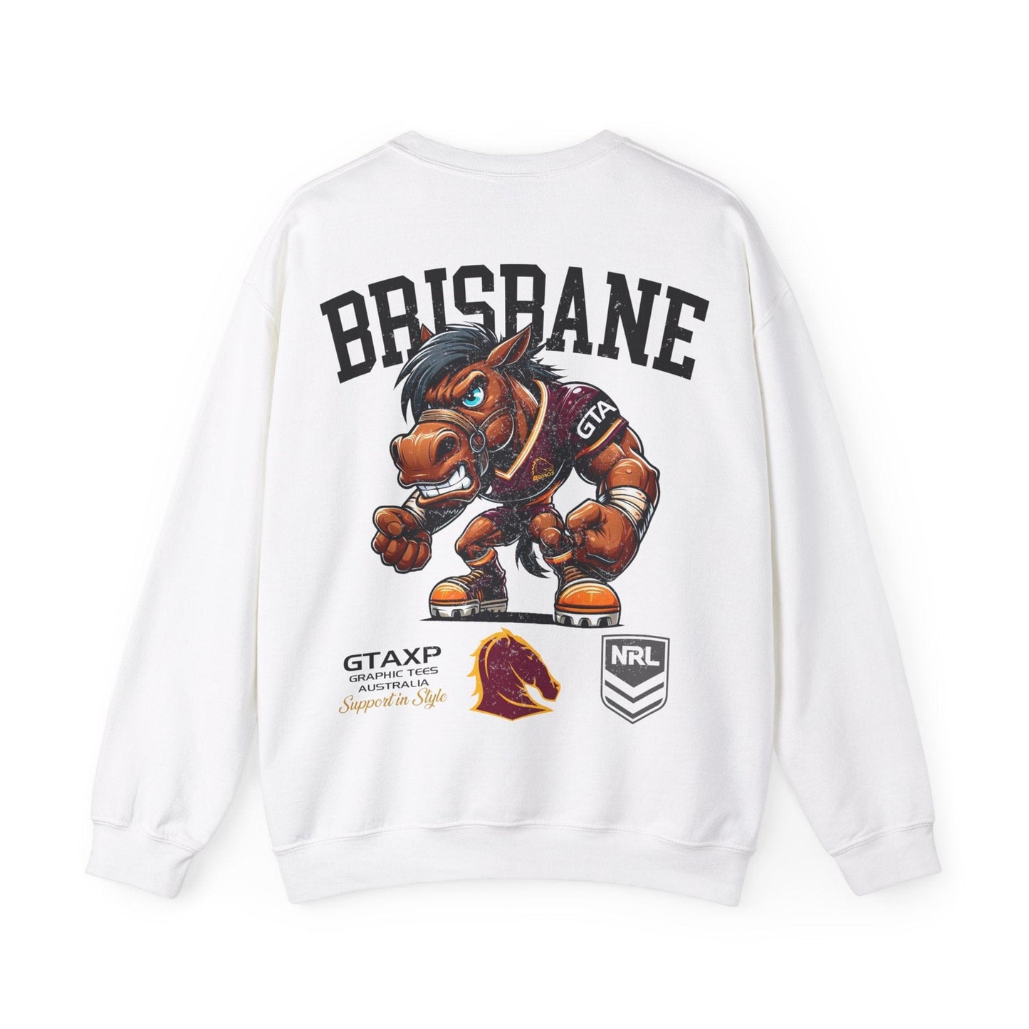 Brisbane Broncos Buck Jumper Graphic Tees Australia Graphic T-Shirt Australia -  Cool Graphic T-Shirts Online - 