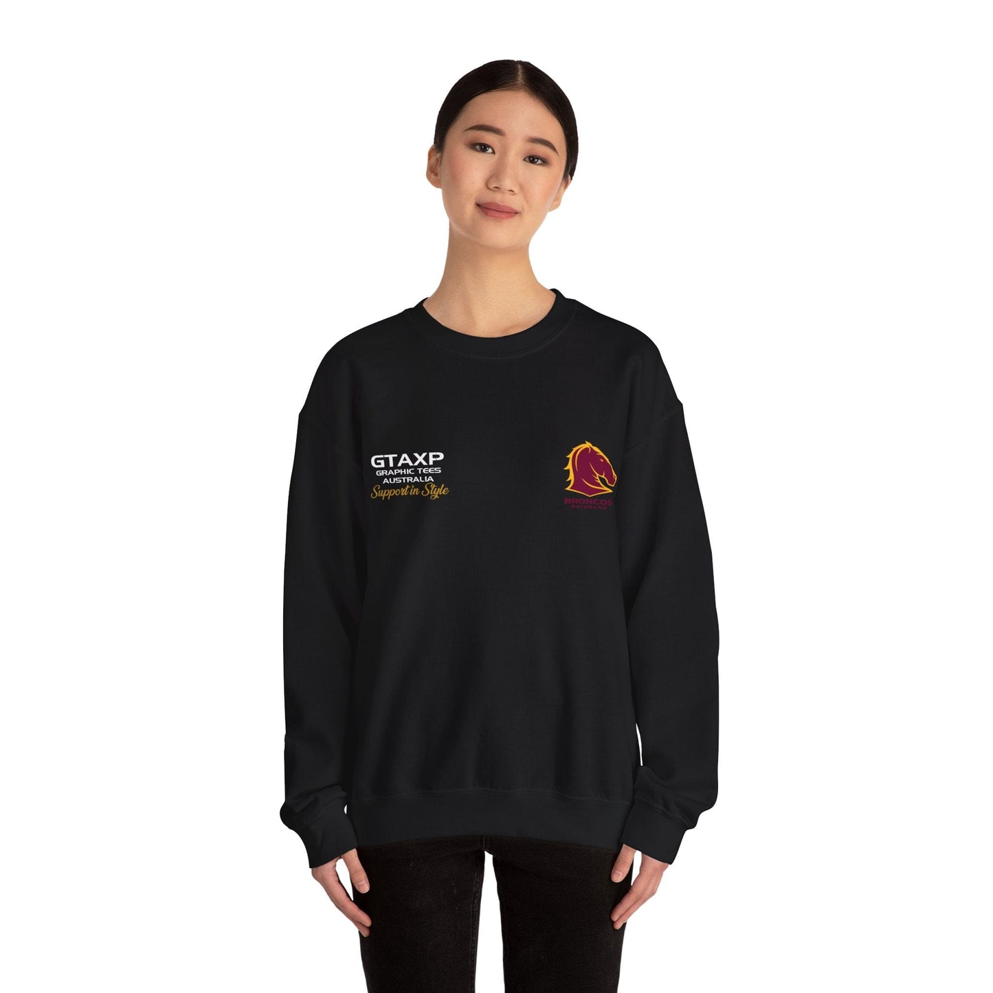 Brisbane Broncos Duo Jumper Graphic Tees Australia Graphic T-Shirt Australia -  Cool Graphic T-Shirts Online -  Brisbane Broncos Duo Jumper | Broncos Crew Sweater