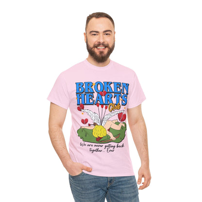 Broken Hearts Club Graphic Tee Graphic Tees Australia Graphic T-Shirt Australia -  Cool Graphic T-Shirts Online -  Broken Hearts Club T-Shirt | Funny Graphic T-Shirt Australia