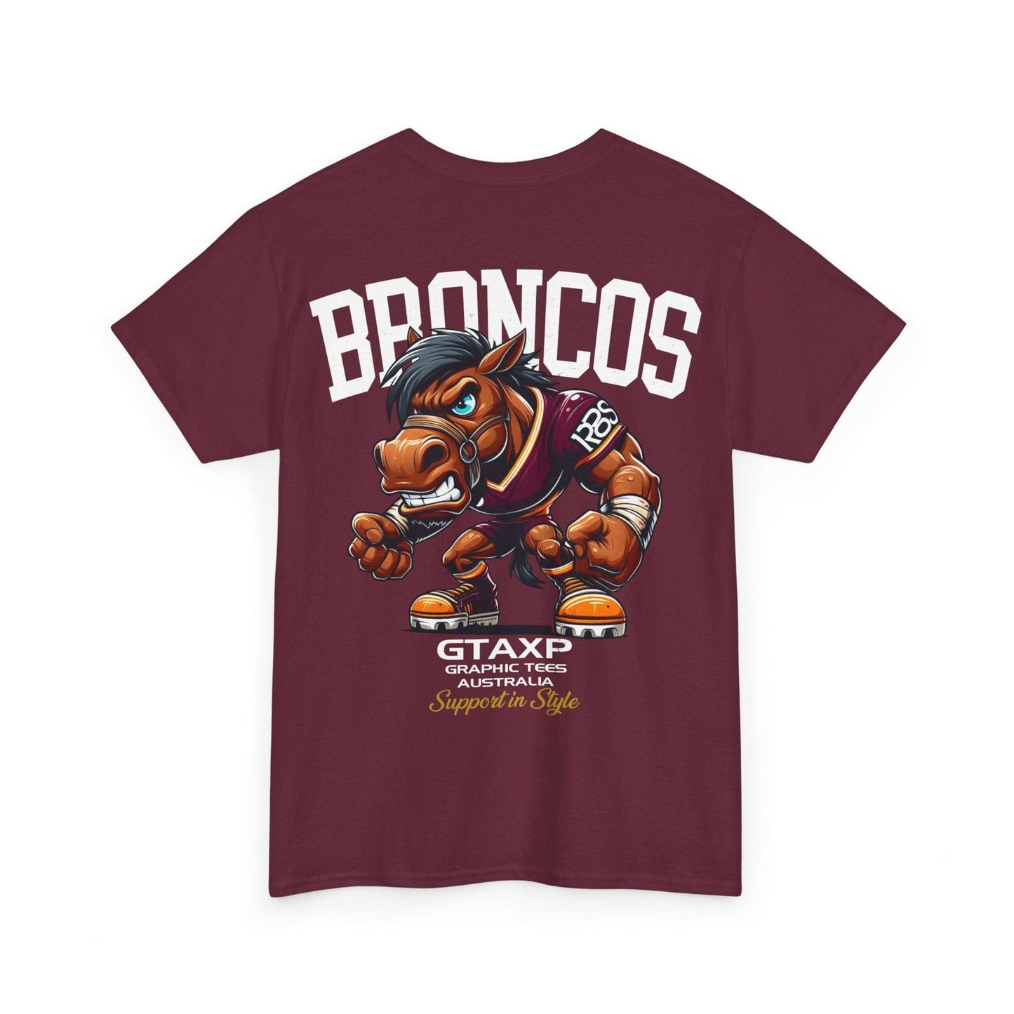 Broncos Rugby League Graphic Tee Graphic Tees Australia Graphic T-Shirt Australia -  Cool Graphic T-Shirts Online -  Broncos Rugby League T Shirt | Broncos Supporters Gear