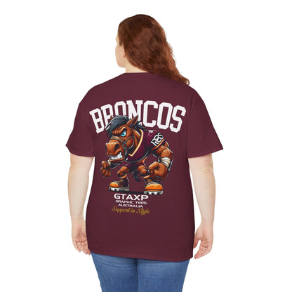 Broncos Rugby League Graphic Tee Graphic Tees Australia Graphic T-Shirt Australia -  Cool Graphic T-Shirts Online -  Broncos Rugby League T Shirt | Broncos Supporters Gear