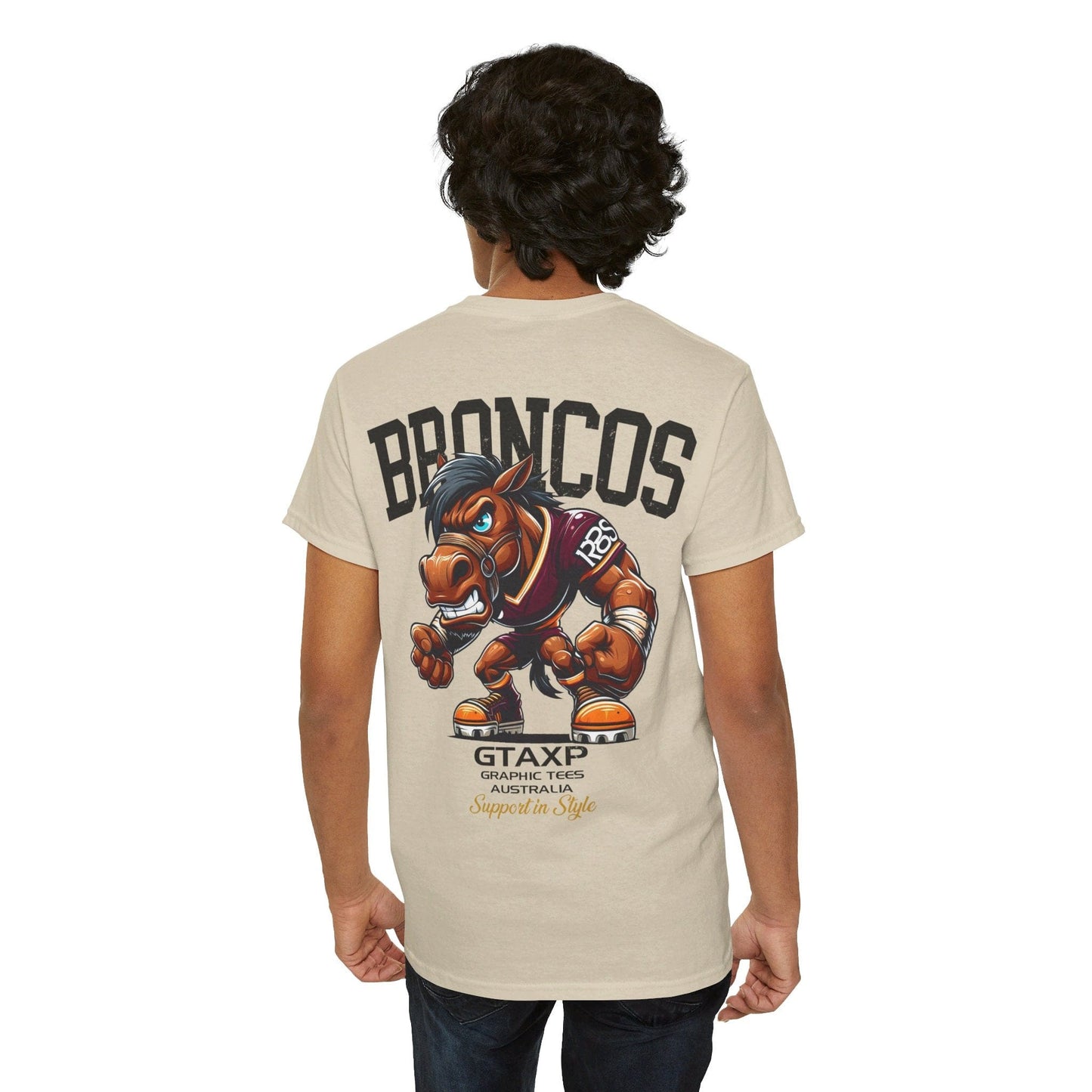 Broncos Rugby League Graphic Tee Graphic Tees Australia Graphic T-Shirt Australia -  Cool Graphic T-Shirts Online -  Broncos Rugby League T Shirt | Broncos Supporters Gear