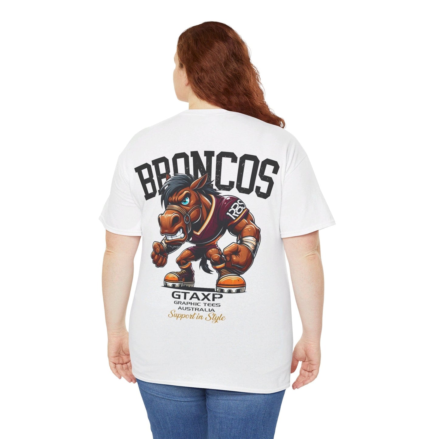 Broncos Rugby League Graphic Tee Graphic Tees Australia Graphic T-Shirt Australia -  Cool Graphic T-Shirts Online -  Broncos Rugby League T Shirt | Broncos Supporters Gear