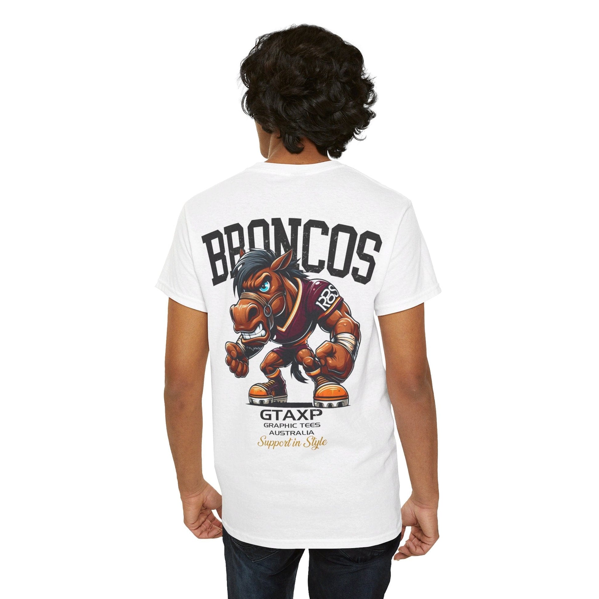 Broncos Rugby League Graphic Tee Graphic Tees Australia Graphic T-Shirt Australia -  Cool Graphic T-Shirts Online -  Broncos Rugby League T Shirt | Broncos Supporters Gear