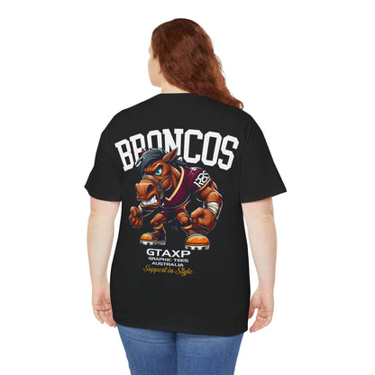 Broncos Rugby League Graphic Tee Graphic Tees Australia Graphic T-Shirt Australia -  Cool Graphic T-Shirts Online -  Broncos Rugby League T Shirt | Broncos Supporters Gear