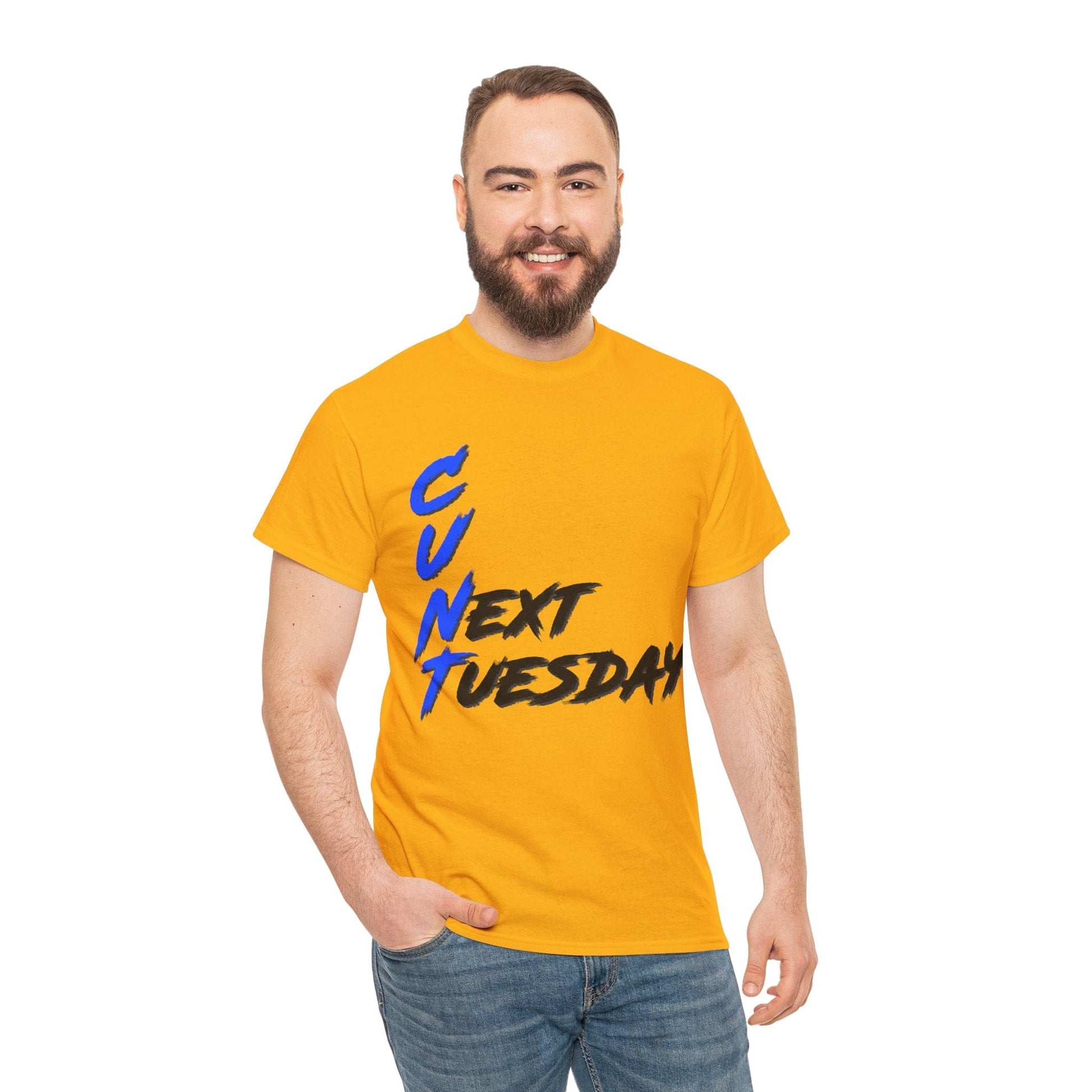 C U Next Tuesday Graphic Tee Graphic Tees Australia Gold / S Graphic T-Shirt Australia -  Cool Graphic T-Shirts Online -  C U Next Tuesday T-Shirt | Funny T Shirts Australia