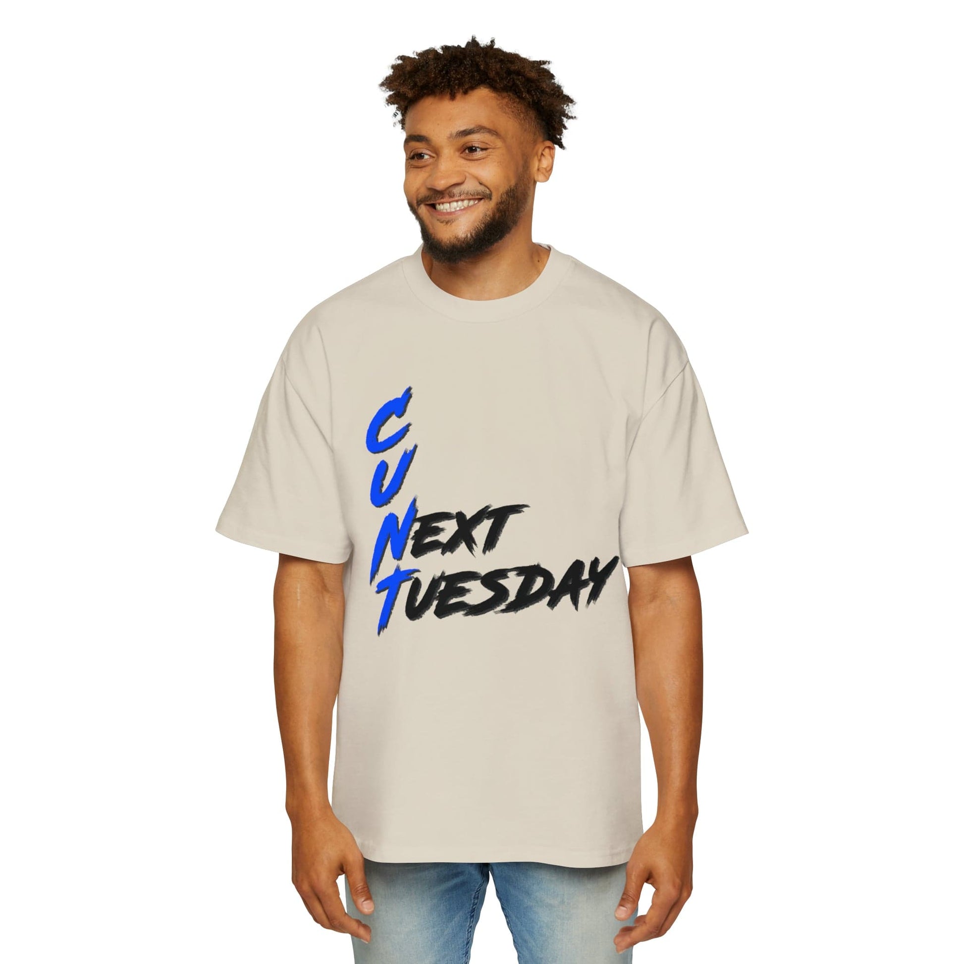 C U Next Tuesday Oversized Tee Graphic Tees Australia Ecru / S Graphic T-Shirt Australia -  Cool Graphic T-Shirts Online -  C U Next Tuesday Oversized Tee | Funny Graphic T-Shirts Australia