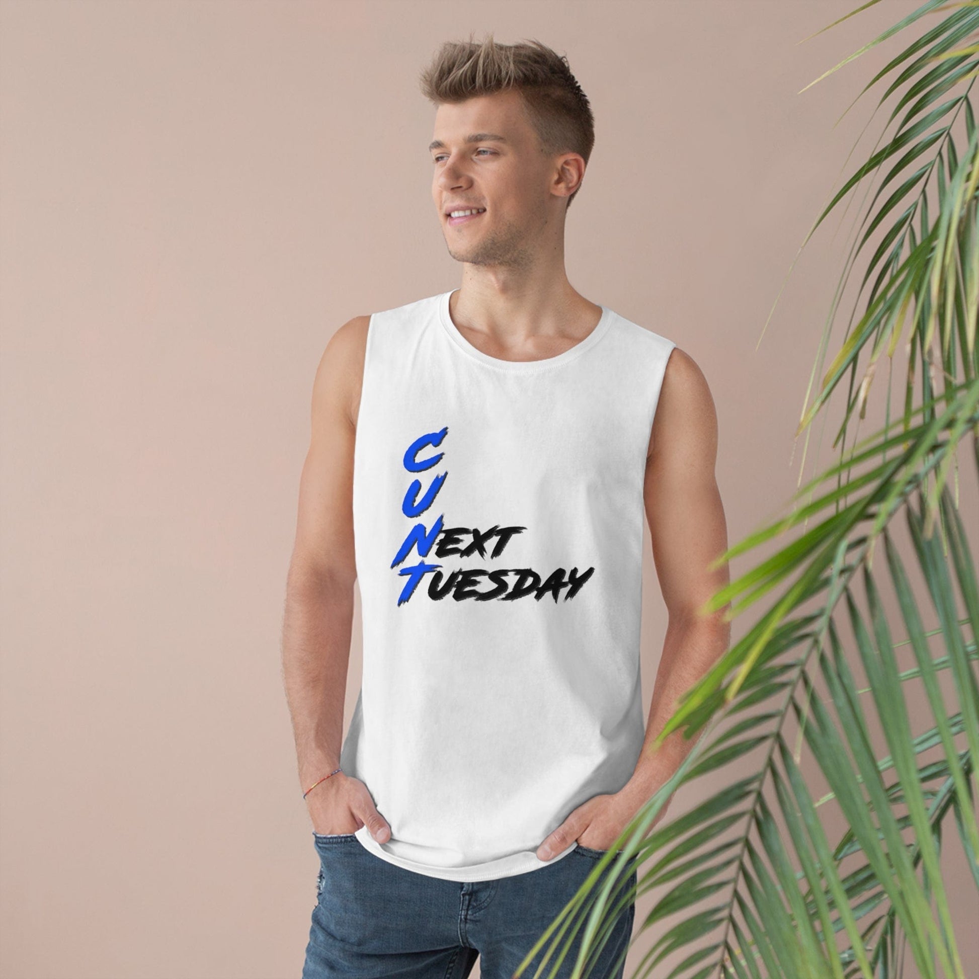 C U Next Tuesday Tank Top Graphic Tees Australia White / XS Graphic T-Shirt Australia -  Cool Graphic T-Shirts Online -  C U Next Tuesday Tank Top | Funny Graphic Tank Tops Australia