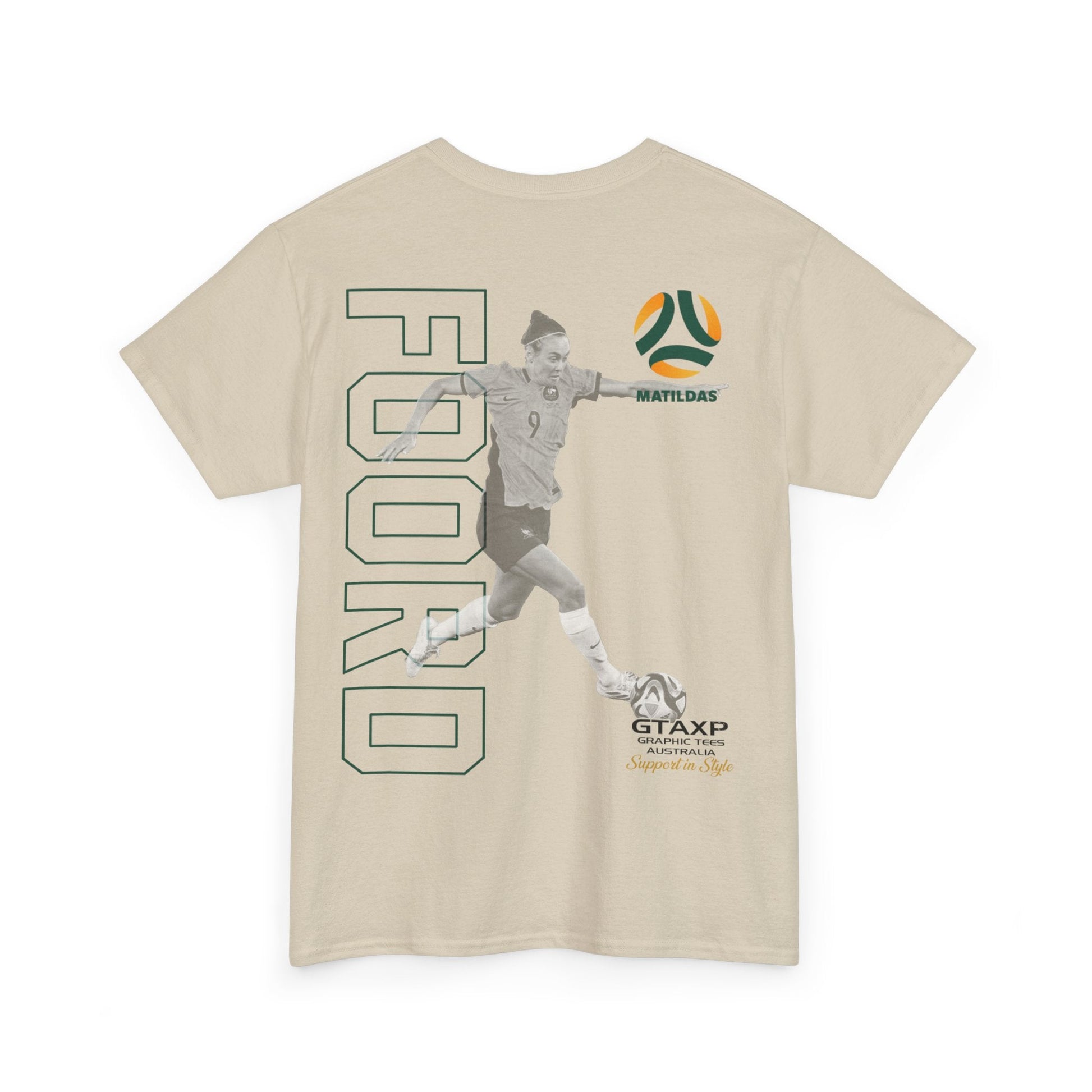 Caitlin Foord Matildas Duo Graphic Tee Graphic Tees Australia Graphic T-Shirt Australia -  Cool Graphic T-Shirts Online -  Caitlin Foord Matildas Duo T-Shirt | Matildas Merch