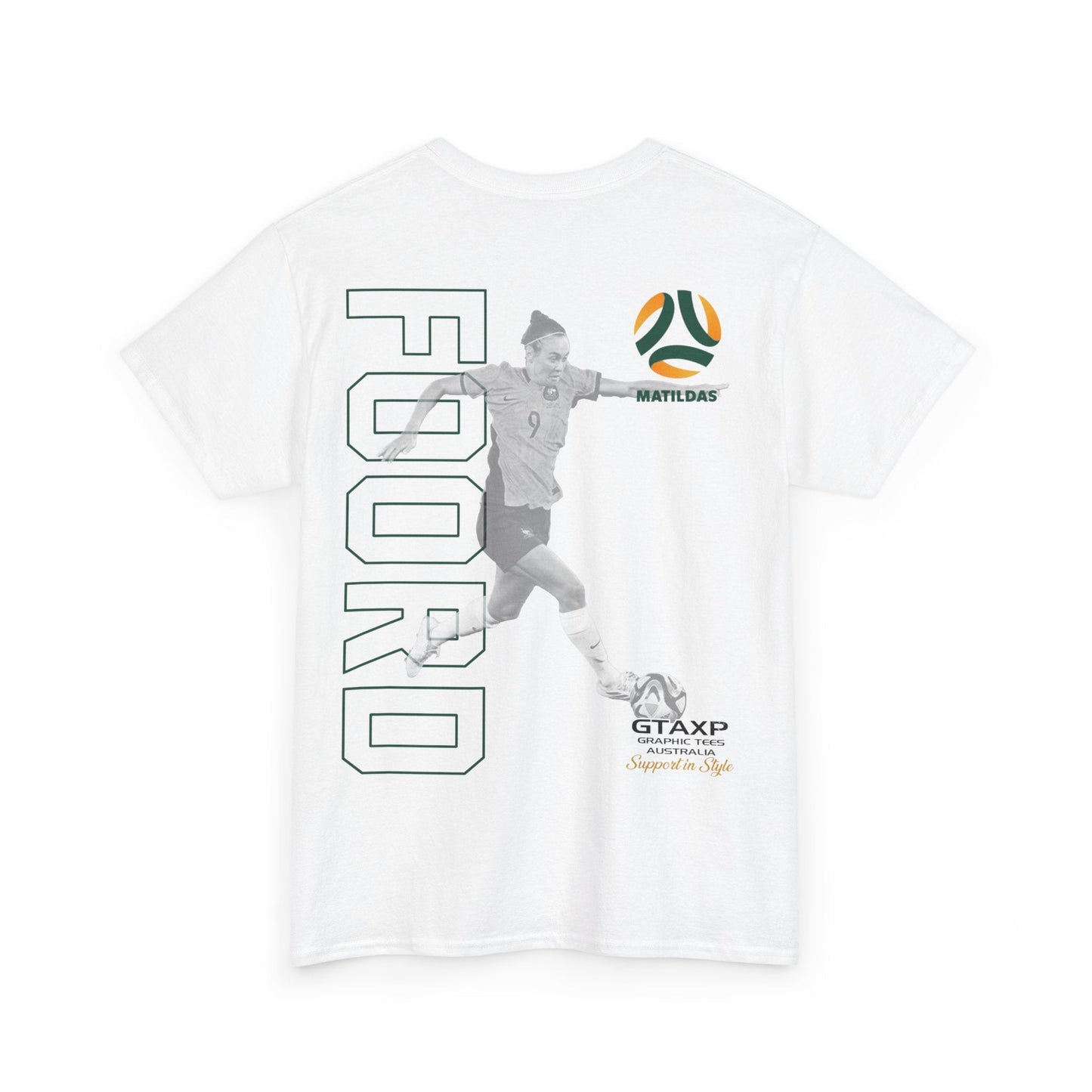 Caitlin Foord Matildas Duo Graphic Tee Graphic Tees Australia Graphic T-Shirt Australia -  Cool Graphic T-Shirts Online -  Caitlin Foord Matildas Duo T-Shirt | Matildas Merch