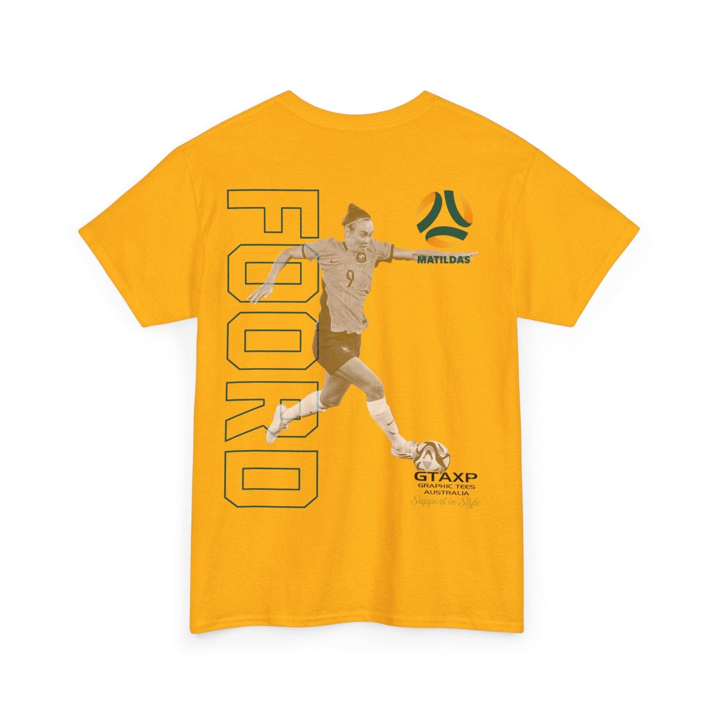 Caitlin Foord Matildas Duo Graphic Tee Graphic Tees Australia Graphic T-Shirt Australia -  Cool Graphic T-Shirts Online -  Caitlin Foord Matildas Duo T-Shirt | Matildas Merch