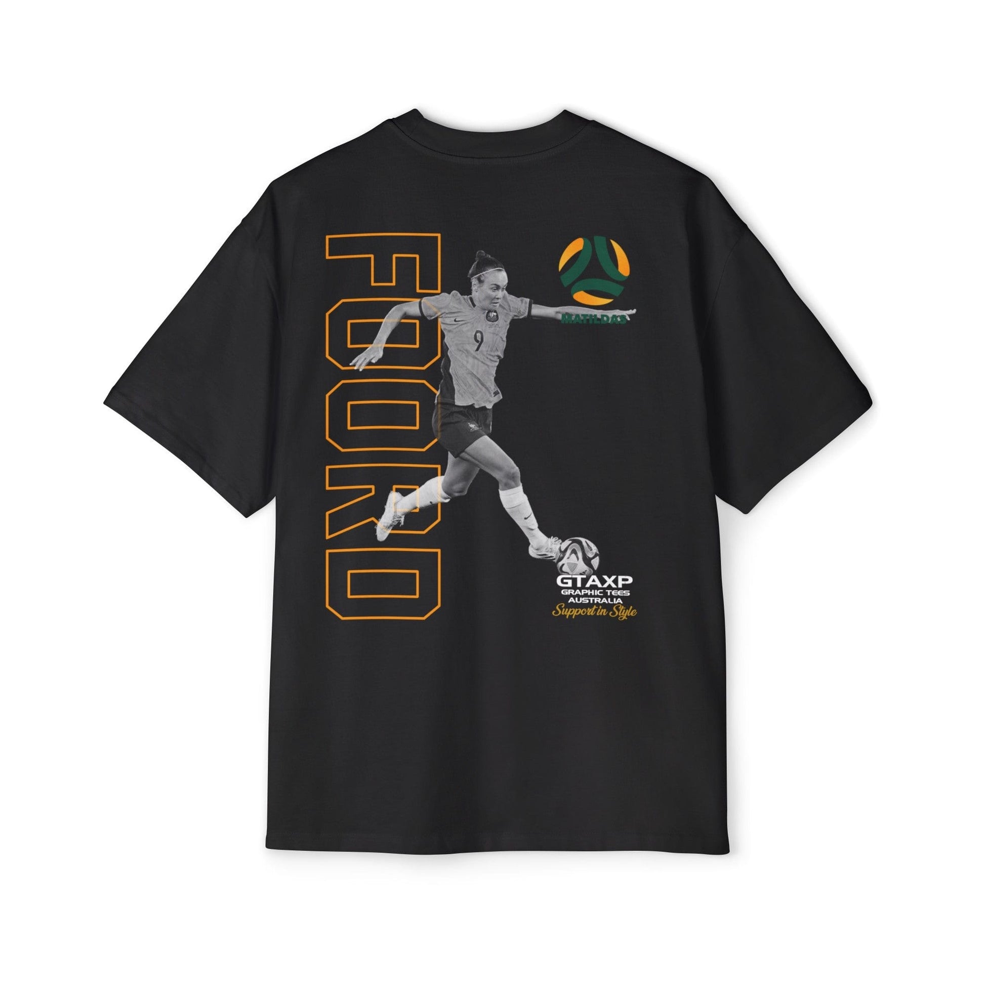 Caitlin Foord Matildas Duo Oversized Tee Graphic Tees Australia Graphic T-Shirt Australia -  Cool Graphic T-Shirts Online -  Caitlin Foord Matildas Duo Oversized Tee | Matildas T-Shirts Australia