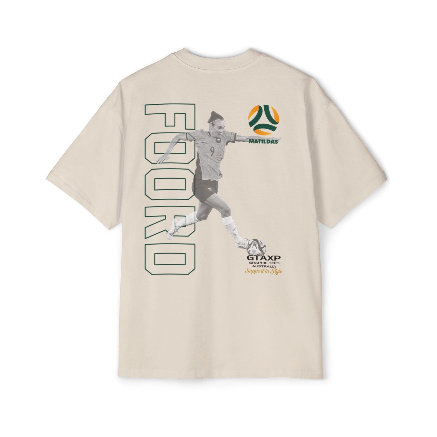 Caitlin Foord Matildas Duo Oversized Tee Graphic Tees Australia Graphic T-Shirt Australia -  Cool Graphic T-Shirts Online -  Caitlin Foord Matildas Duo Oversized Tee | Matildas T-Shirts Australia