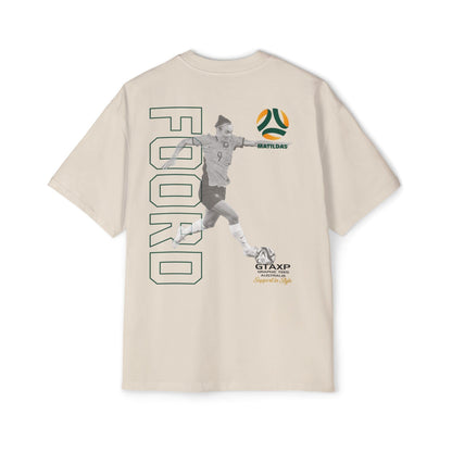 Caitlin Foord Matildas Duo Oversized Tee Graphic Tees Australia Graphic T-Shirt Australia -  Cool Graphic T-Shirts Online -  Caitlin Foord Matildas Duo Oversized Tee | Matildas T-Shirts Australia