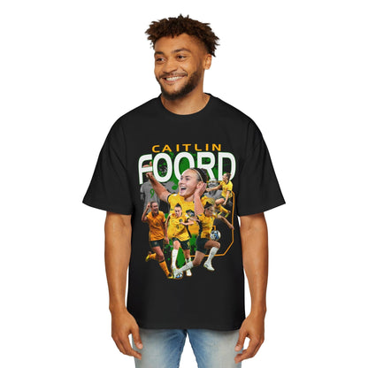 Caitlin Foord Matildas Oversized Tee Graphic Tees Australia Black / S Graphic T-Shirt Australia -  Cool Graphic T-Shirts Online -  Caitlin Foord Matildas Oversized Tee | Tillies Merchandise Australia