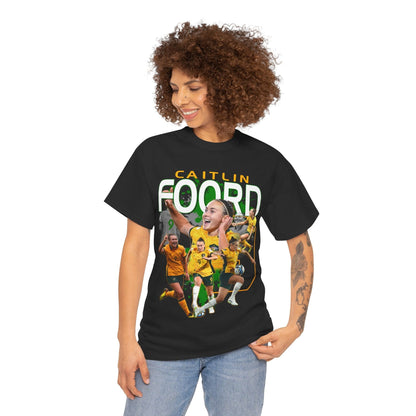 Caitlyn Foord Matildas Graphic Tee Graphic Tees Australia Black / S Graphic T-Shirt Australia -  Cool Graphic T-Shirts Online -  Caitlyn Foord Matildas T-Shirt | Matildas Merchandise Australia