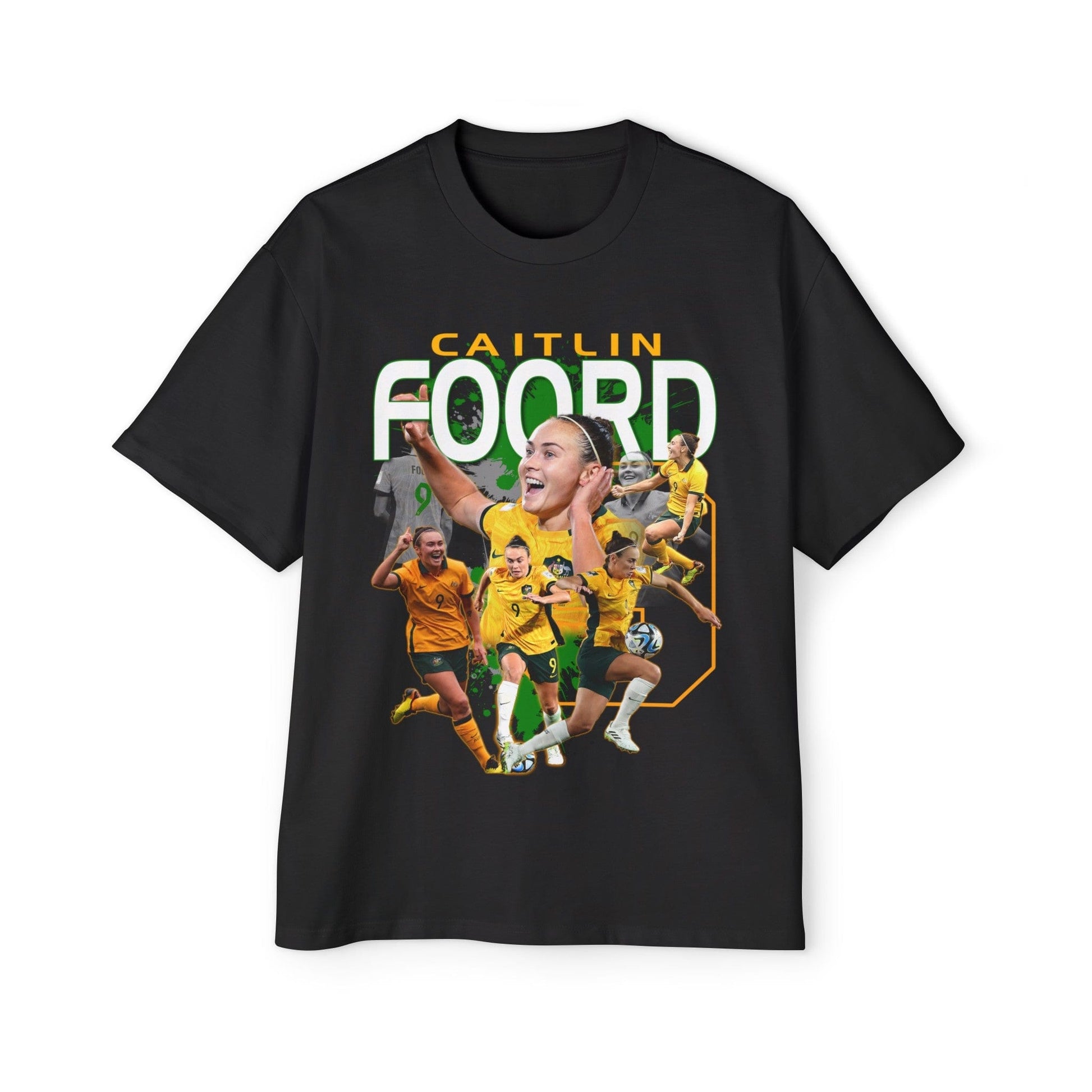 Caitlyn Foord Matildas Oversized Tee Printify Graphic T-Shirt Australia -  Cool Graphic T-Shirts Online - 