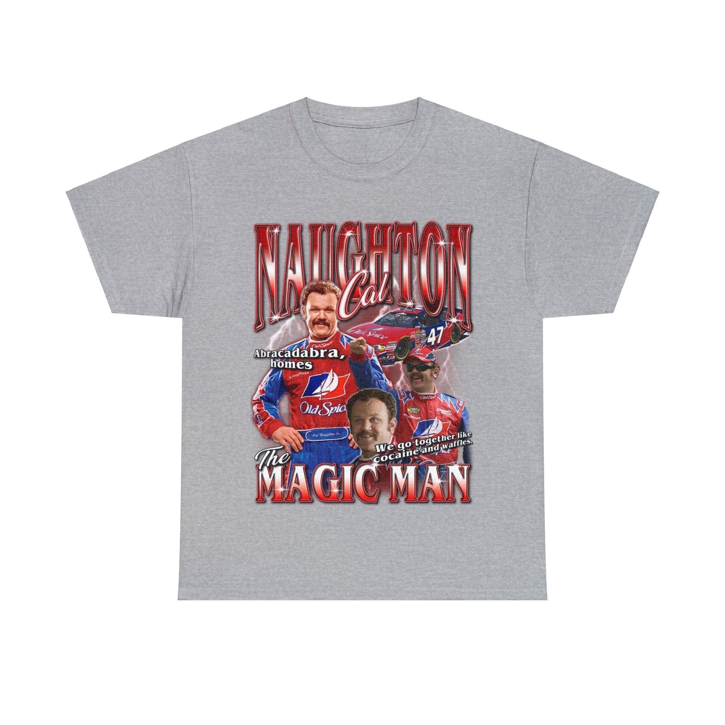 Cal Naughton JR Graphic Tee Graphic Tees Australia Sport Grey / S Graphic T-Shirt Australia -  Cool Graphic T-Shirts Online - 