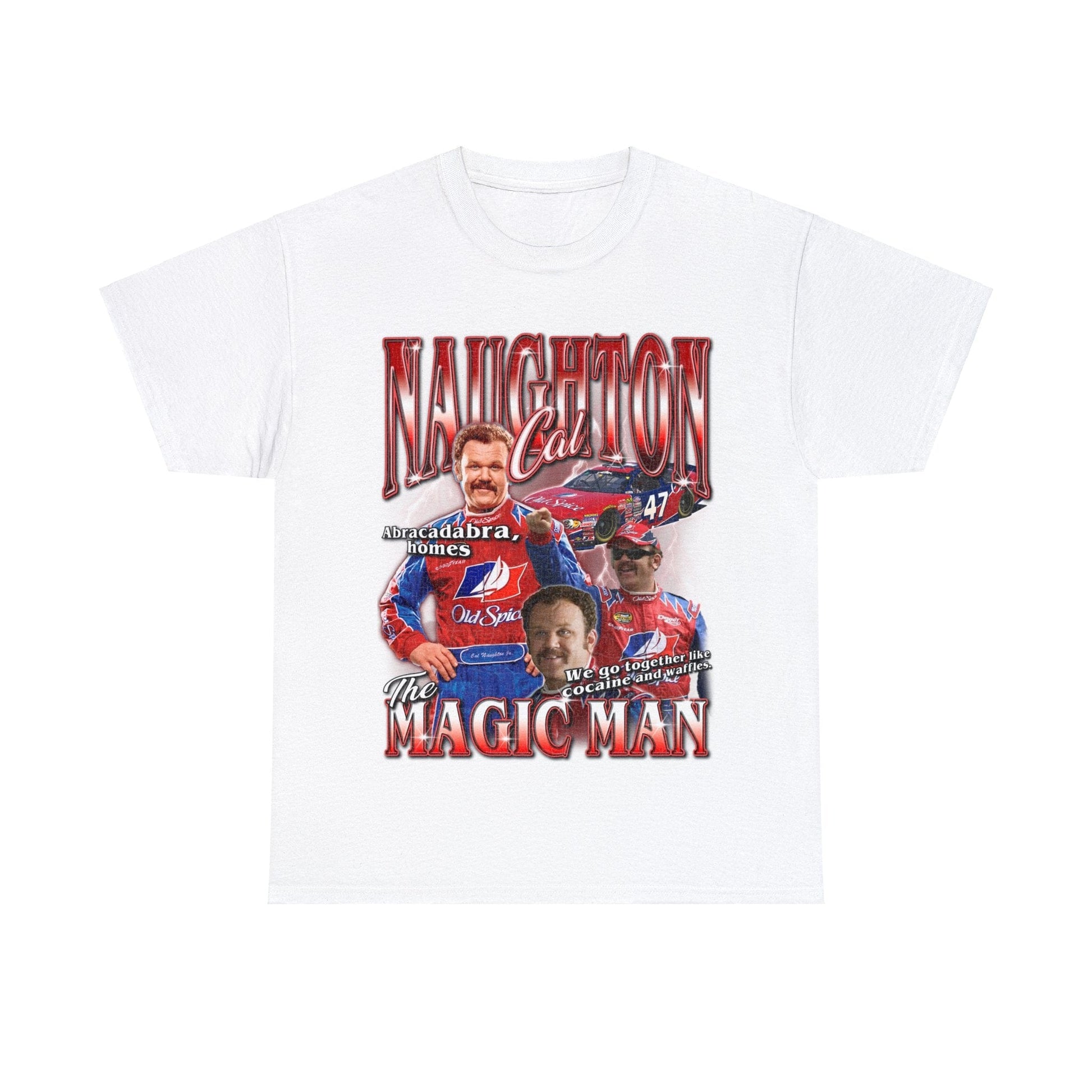 Cal Naughton JR Graphic Tee Graphic Tees Australia White / S Graphic T-Shirt Australia -  Cool Graphic T-Shirts Online - 