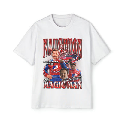 Cal Naughton Jr Oversized Tee Graphic Tees Australia White / S Graphic T-Shirt Australia -  Cool Graphic T-Shirts Online - 