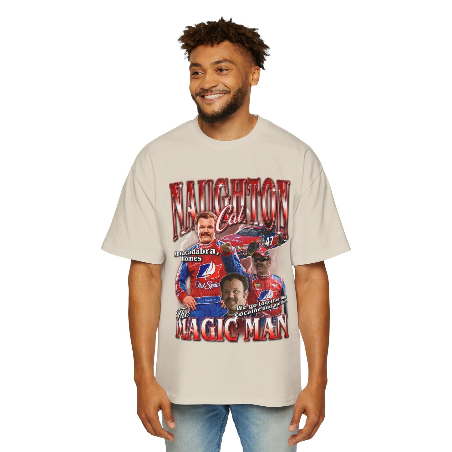 Cal Naughton Jr Oversized Tee Graphic Tees Australia Graphic T-Shirt Australia -  Cool Graphic T-Shirts Online - 