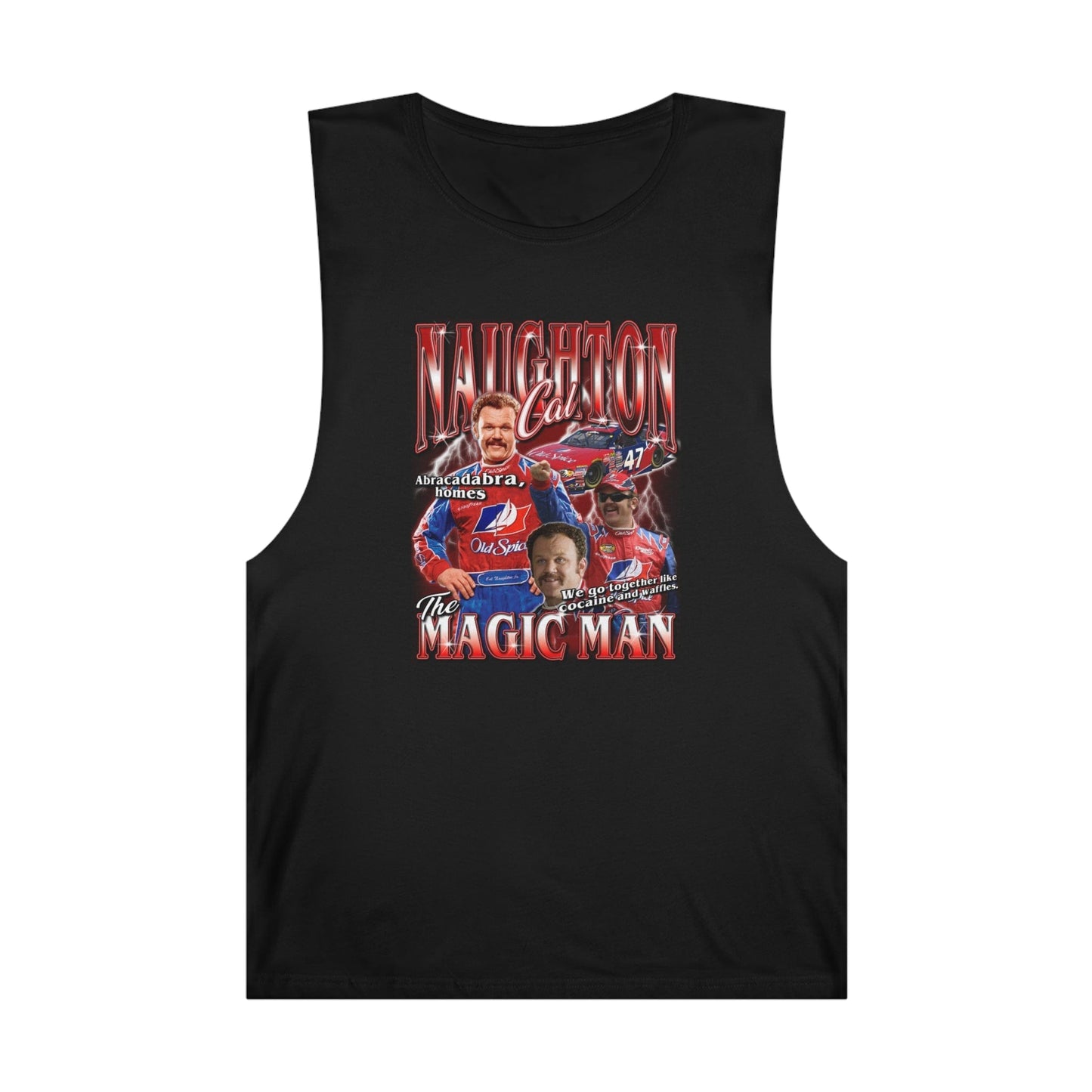 Cal Naughton Jr Tank Top Graphic Tees Australia Black / XS Graphic T-Shirt Australia -  Cool Graphic T-Shirts Online - 