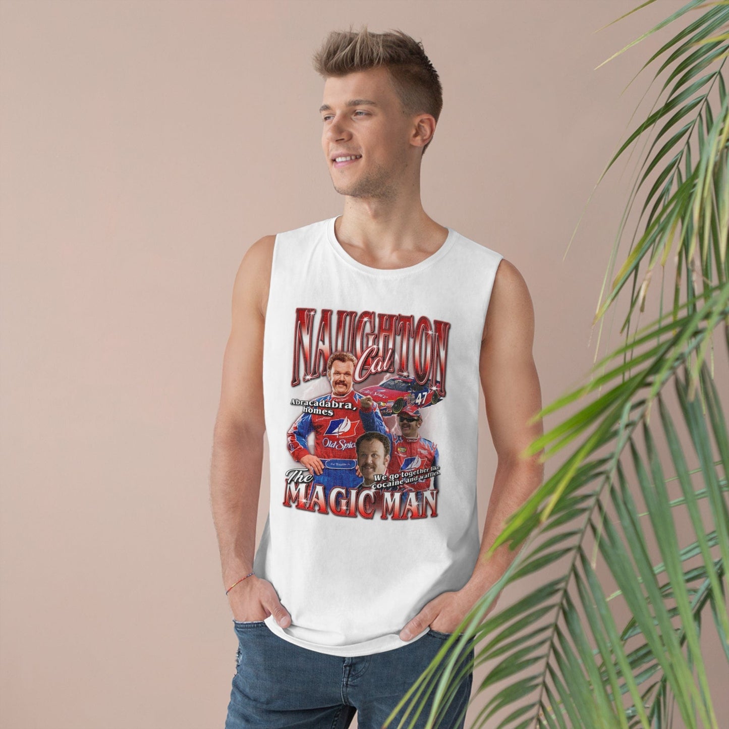 Cal Naughton Jr Tank Top Graphic Tees Australia Graphic T-Shirt Australia -  Cool Graphic T-Shirts Online - 