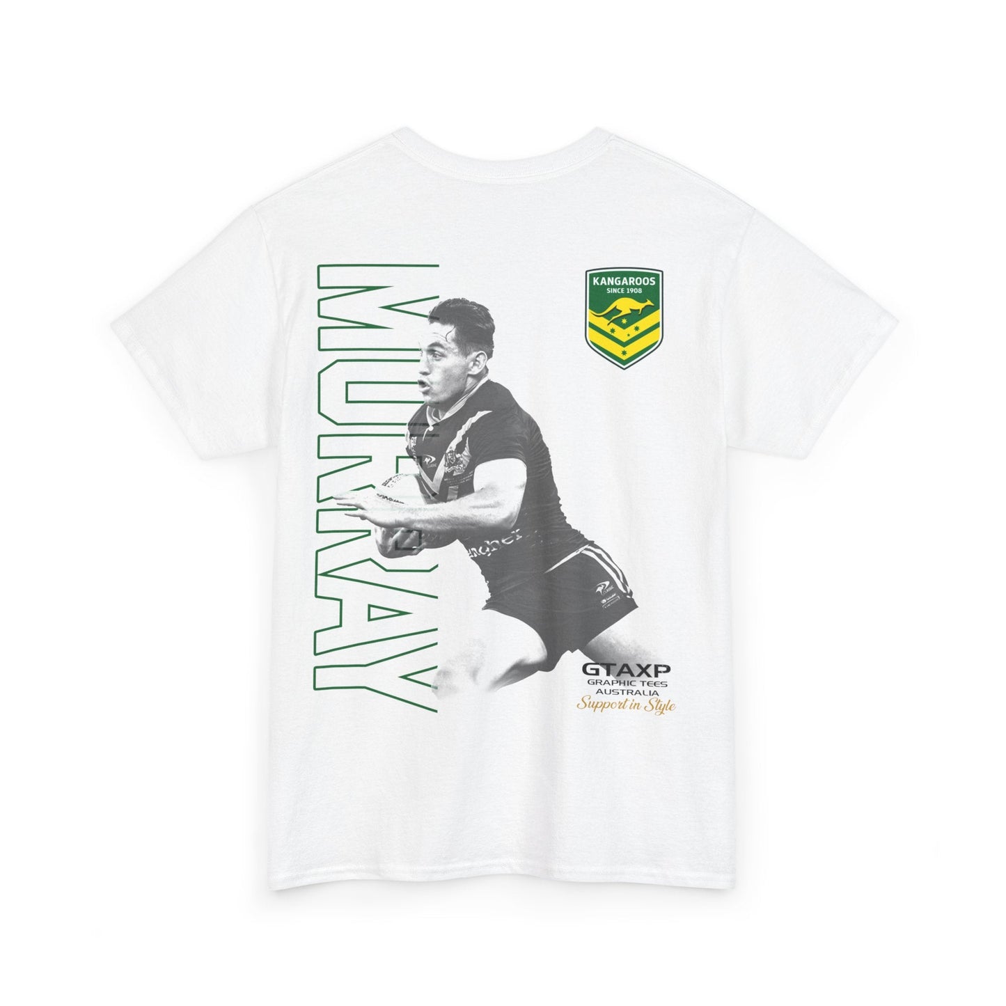 Cameron Murray Kangaroos TShirt Printify Graphic T-Shirt Australia -  Cool Graphic T-Shirts Online - 