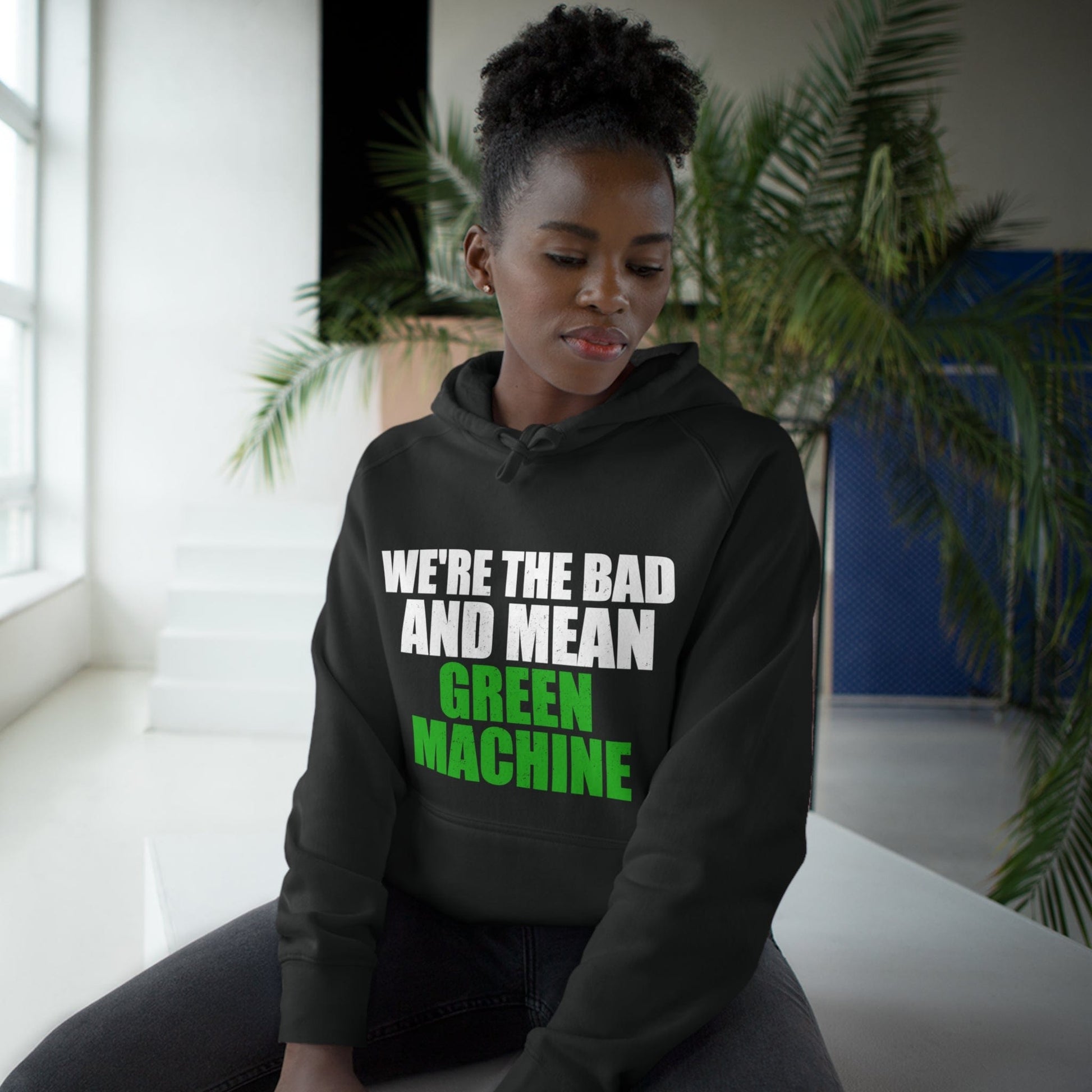 Canberra Raiders Green Machine Hoodie Graphic Tees Australia Black / XS Graphic T-Shirt Australia -  Cool Graphic T-Shirts Online - 