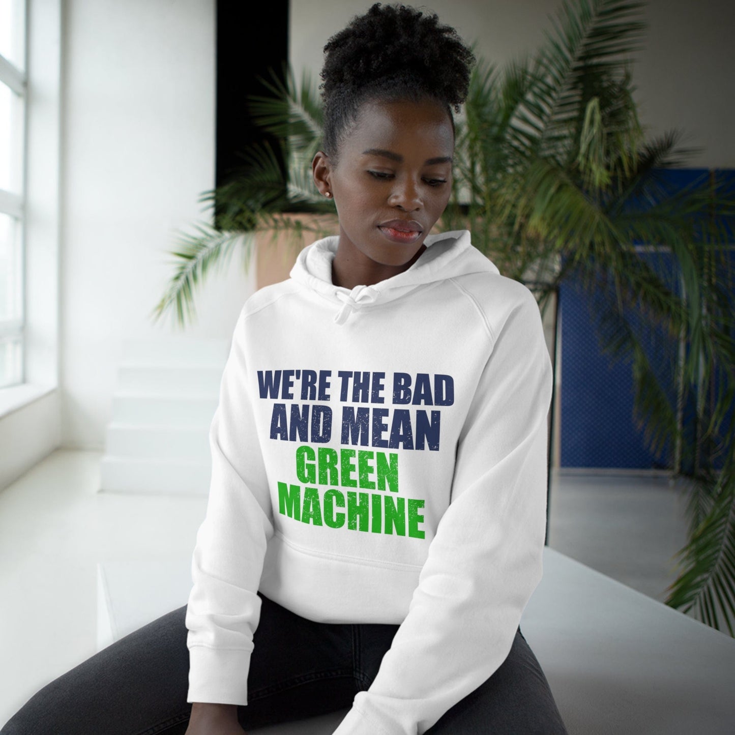 Canberra Raiders Green Machine Hoodie Graphic Tees Australia White / XS Graphic T-Shirt Australia -  Cool Graphic T-Shirts Online - 