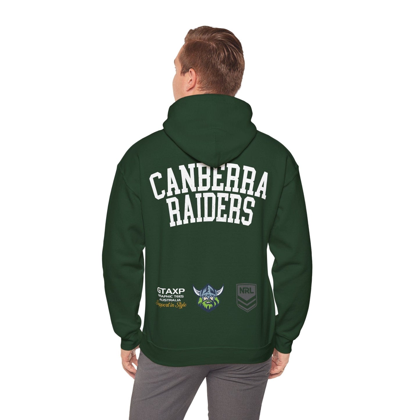 Canberra Raiders NRL Hoodie Printify Forest Green / S Graphic T-Shirt Australia -  Cool Graphic T-Shirts Online - 