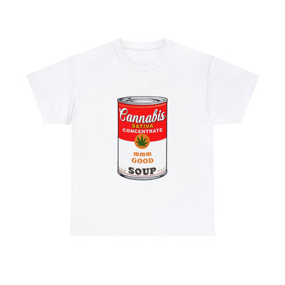 Cannabis Soup Graphic Tee Graphic Tees Australia White / S Graphic T-Shirt Australia -  Cool Graphic T-Shirts Online -  Cannabis Soup T-Shirt | Funny Graphic T-Shirts