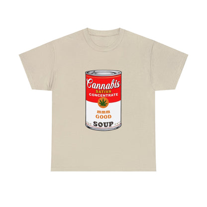 Cannabis Soup Graphic Tee Graphic Tees Australia Sand / S Graphic T-Shirt Australia -  Cool Graphic T-Shirts Online -  Cannabis Soup T-Shirt | Funny Graphic T-Shirts