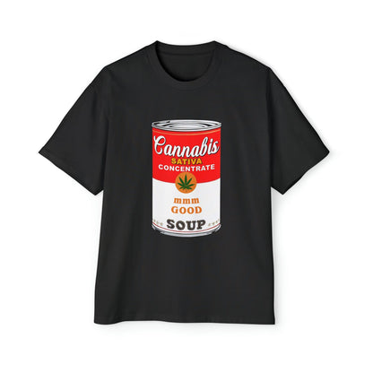 Cannabis Soup Parody Oversized Tee Graphic Tees Australia Black / S Graphic T-Shirt Australia -  Cool Graphic T-Shirts Online -  Cannabis Soup Parody Oversized Tee | Funny Graphic T-Shirt Australia