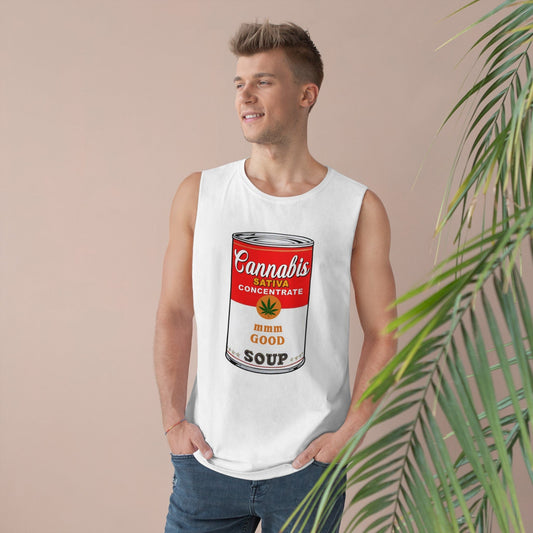 Cannabis Soup Parody Tank Top Graphic Tees Australia Graphic T-Shirt Australia -  Cool Graphic T-Shirts Online - 