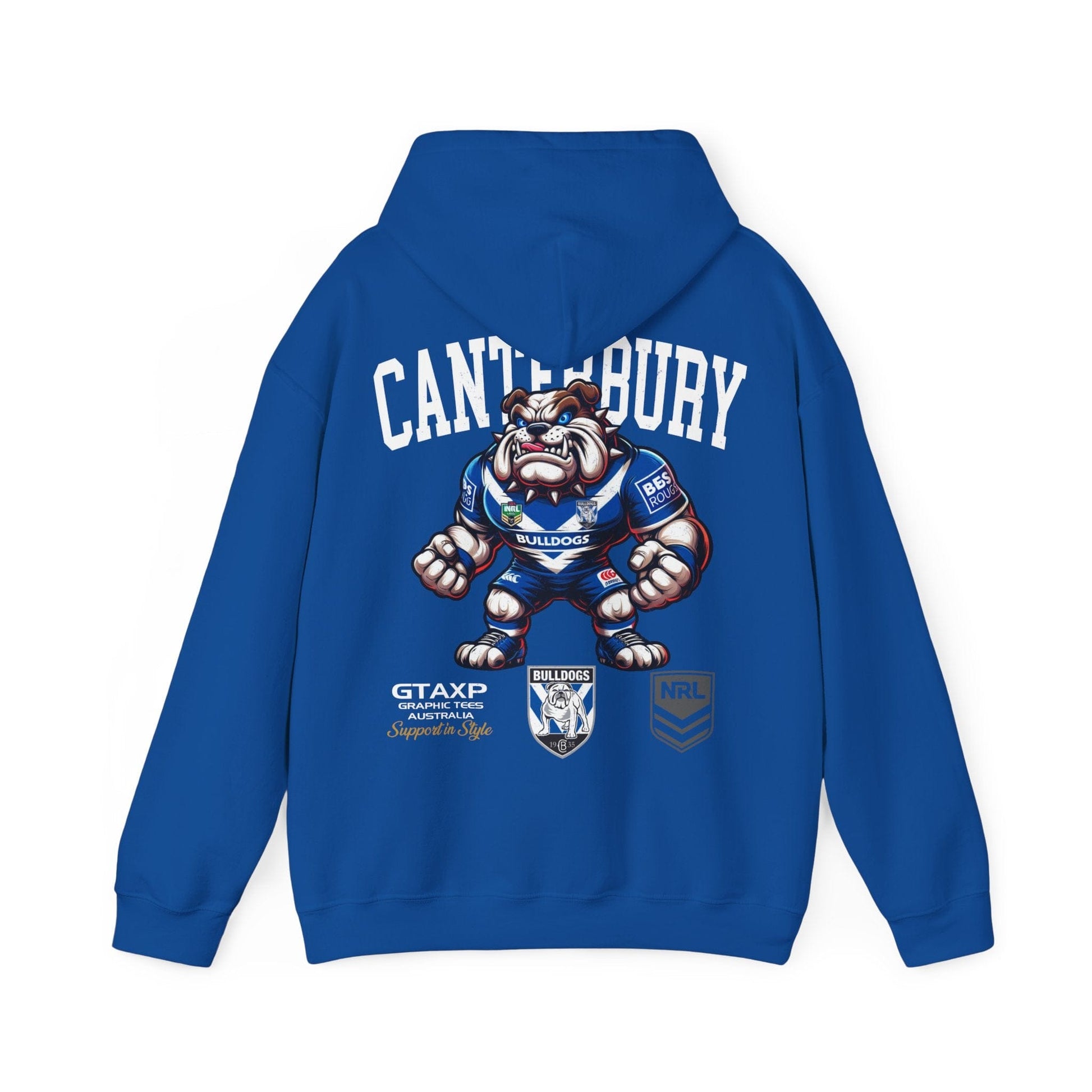 Canterbury Bulldogs Brutus Hoodie Printify Graphic T-Shirt Australia -  Cool Graphic T-Shirts Online - 