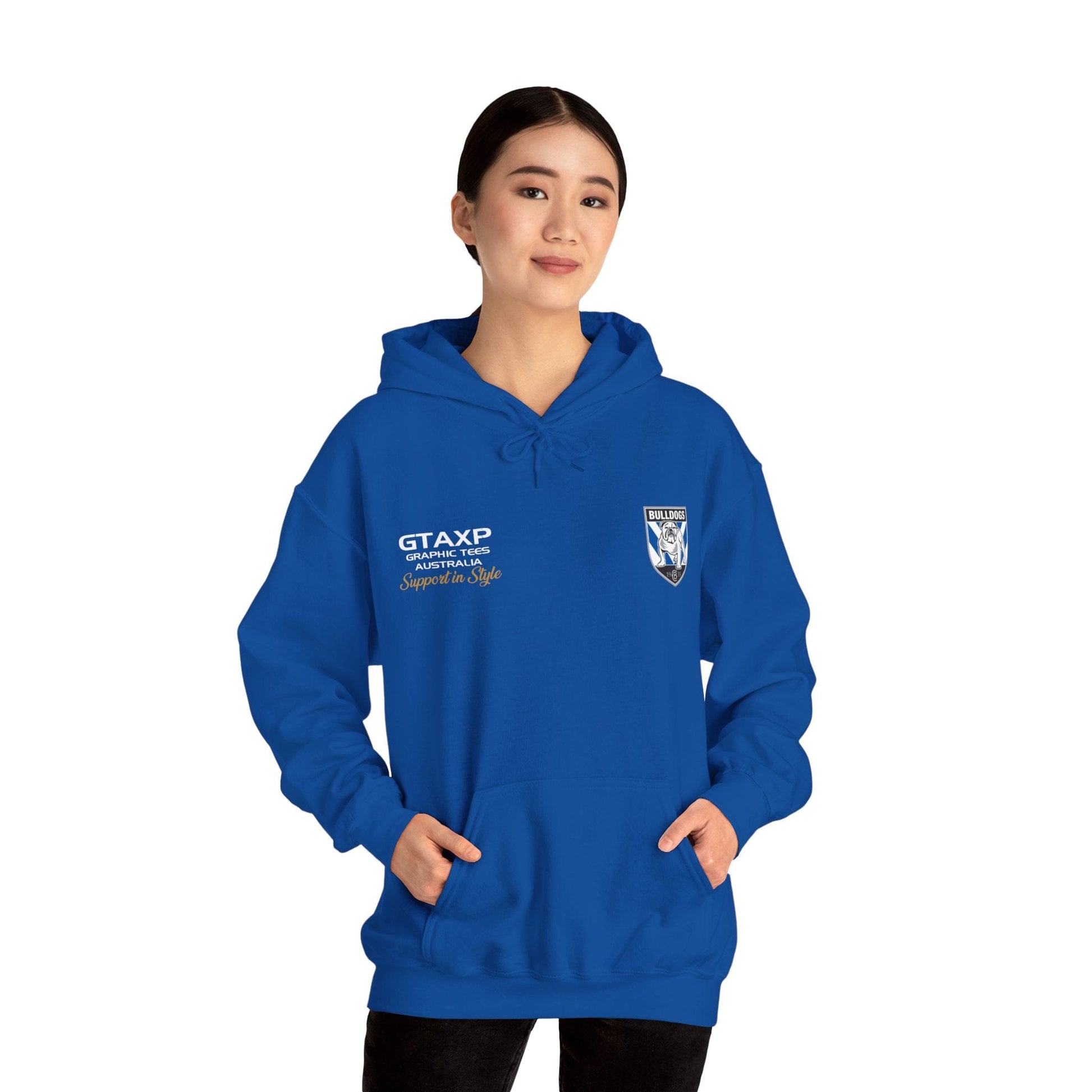 Canterbury Bulldogs Brutus Hoodie Printify Graphic T-Shirt Australia -  Cool Graphic T-Shirts Online - 