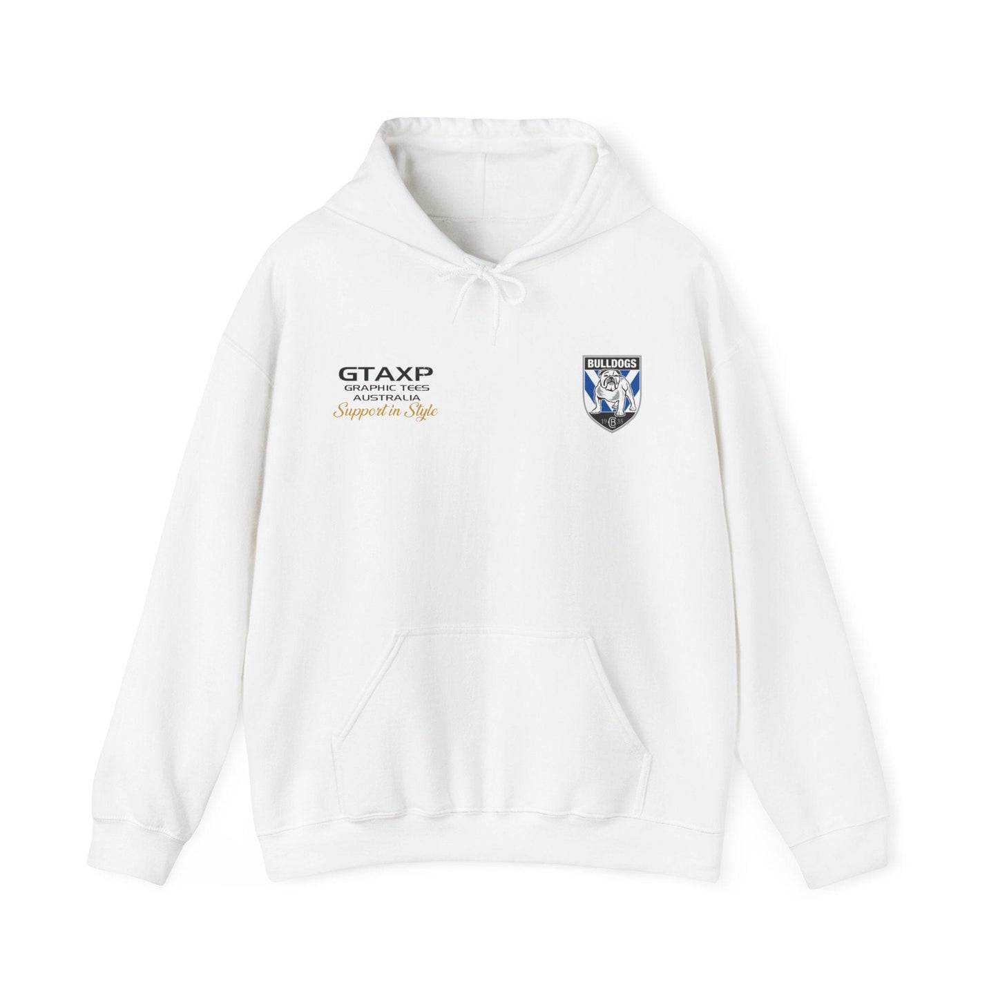 Canterbury Bulldogs Brutus Hoodie Printify Graphic T-Shirt Australia -  Cool Graphic T-Shirts Online - 