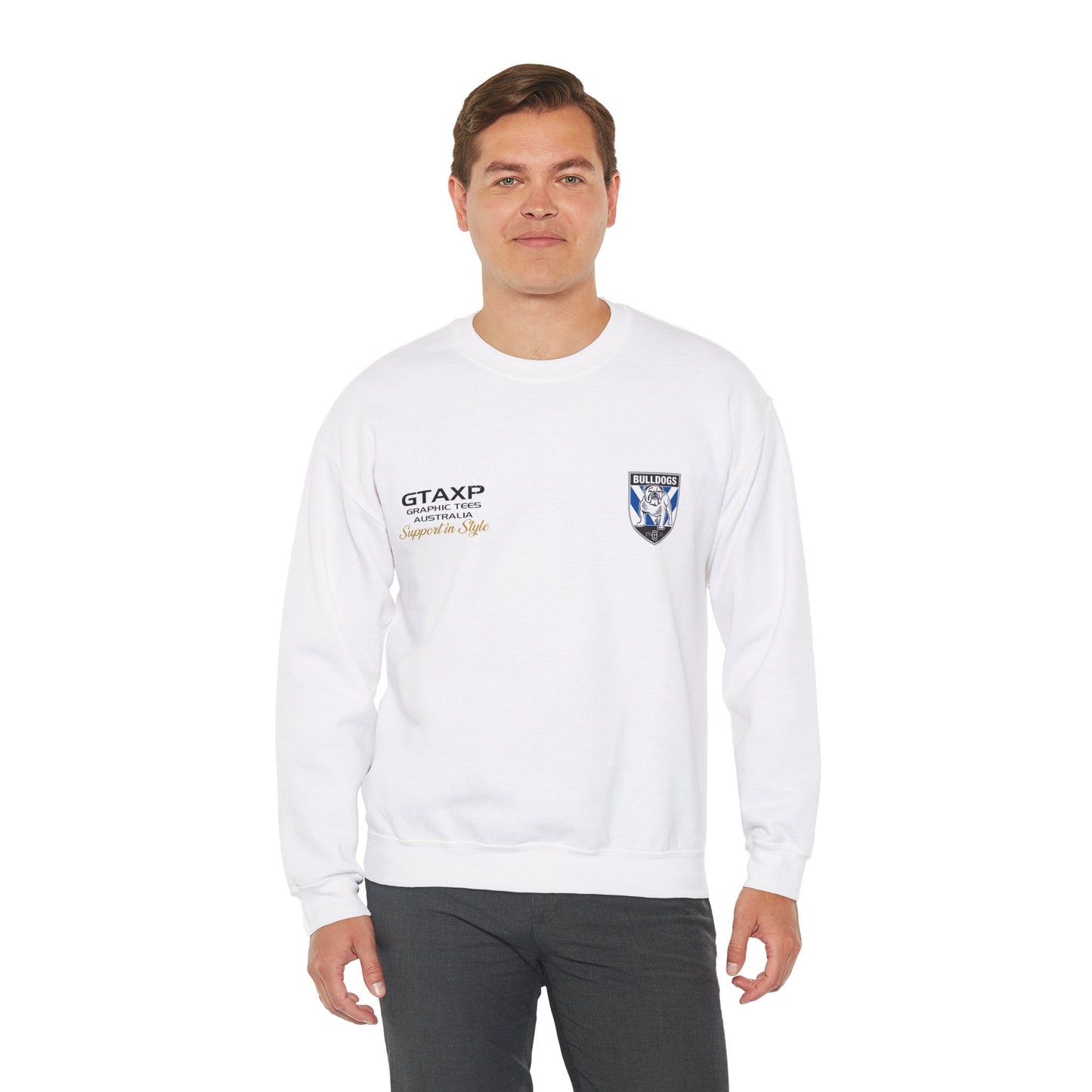 Canterbury Bulldogs Duo Jumper Graphic Tees Australia Graphic T-Shirt Australia -  Cool Graphic T-Shirts Online -  Canterbury Bulldogs Duo Jumper | Bulldogs Crew Sweater