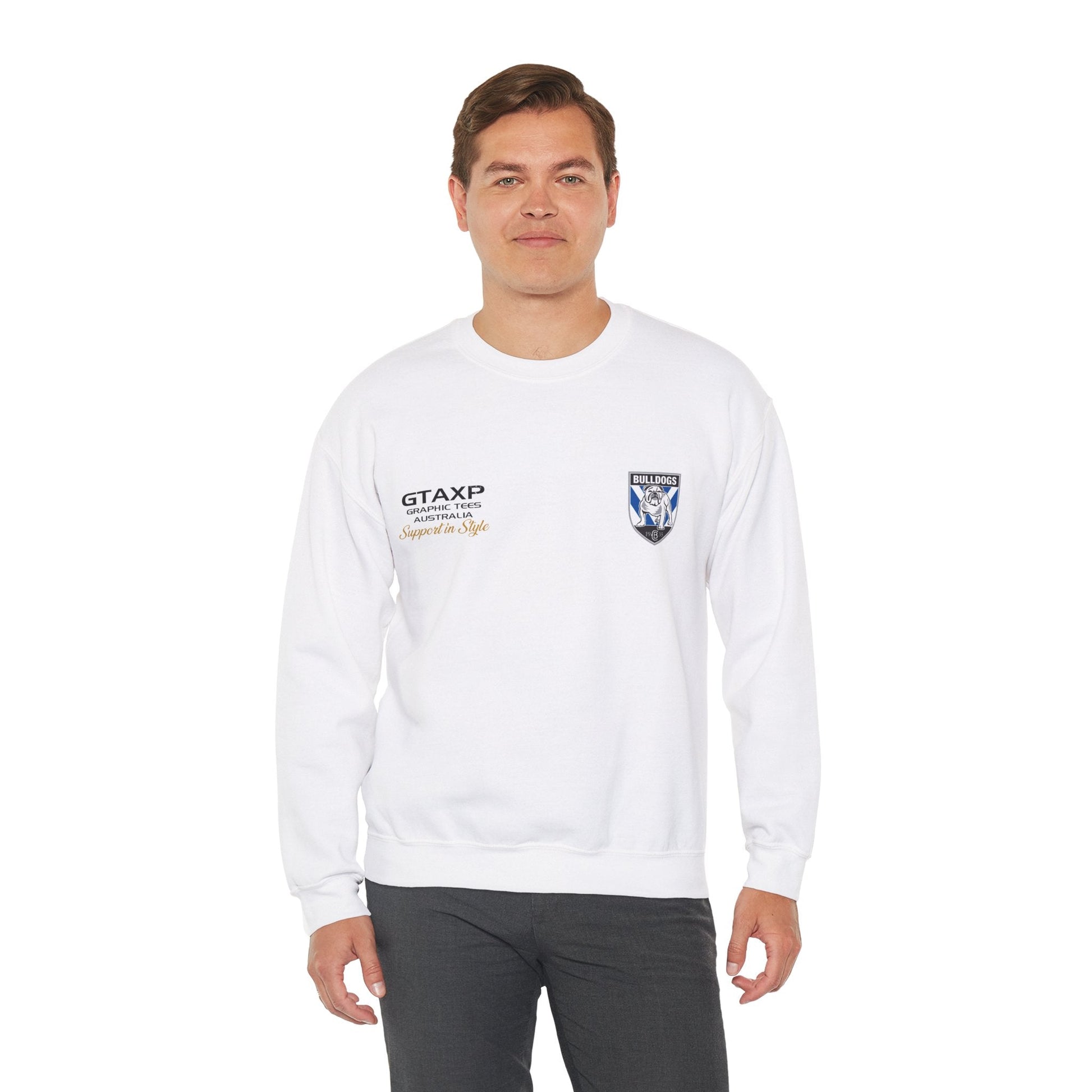 Canterbury Bulldogs Duo Jumper Graphic Tees Australia Graphic T-Shirt Australia -  Cool Graphic T-Shirts Online -  Canterbury Bulldogs Duo Jumper | Bulldogs Crew Sweater