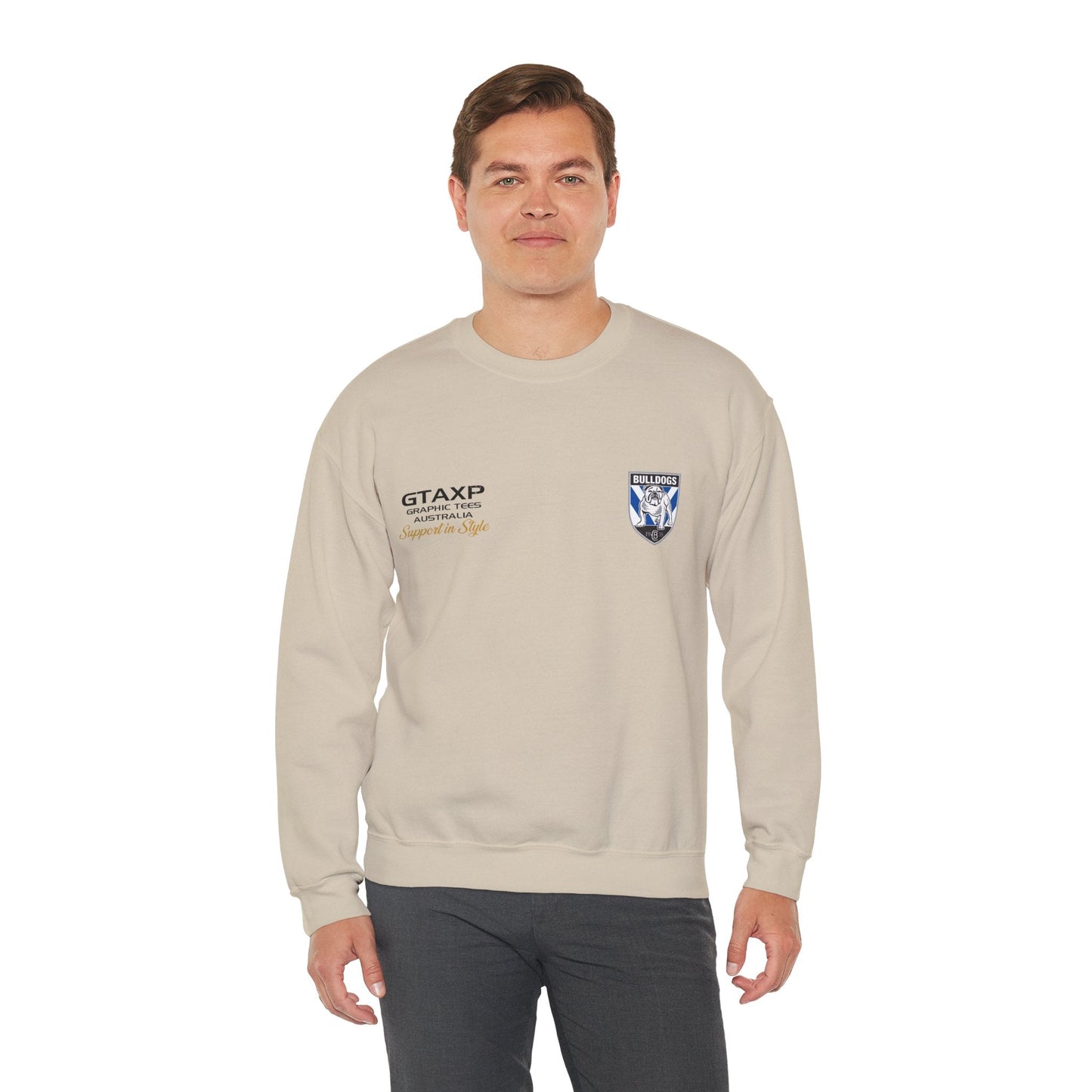 Canterbury Bulldogs Duo Jumper Graphic Tees Australia Graphic T-Shirt Australia -  Cool Graphic T-Shirts Online -  Canterbury Bulldogs Duo Jumper | Bulldogs Crew Sweater