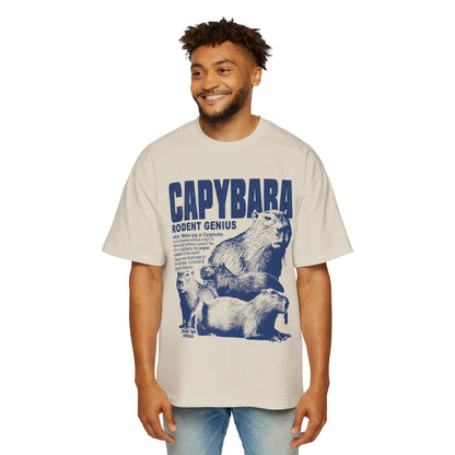 Capybara Rodent Genius Oversized Tee Graphic Tees Australia Graphic T-Shirt Australia -  Cool Graphic T-Shirts Online - 