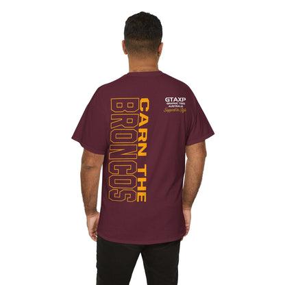 Carn The Broncos Graphic Tee Graphic Tees Australia Maroon / S Graphic T-Shirt Australia -  Cool Graphic T-Shirts Online -  Carn The Broncos T Shirt | Rugby League Merch