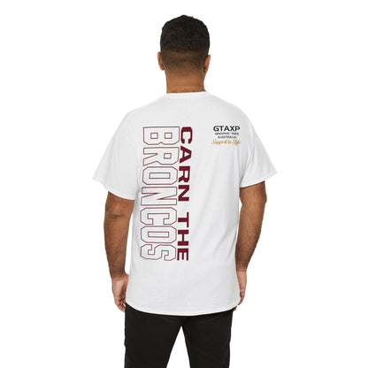 Carn The Broncos Graphic Tee Graphic Tees Australia White / S Graphic T-Shirt Australia -  Cool Graphic T-Shirts Online -  Carn The Broncos T Shirt | Rugby League Merch