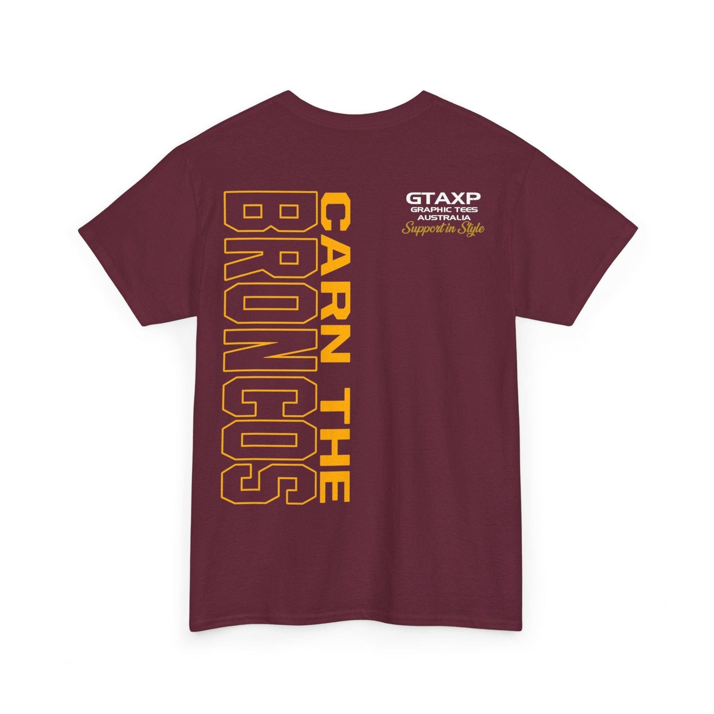 Carn The Broncos Graphic Tee Graphic Tees Australia Graphic T-Shirt Australia -  Cool Graphic T-Shirts Online -  Carn The Broncos T Shirt | Rugby League Merch