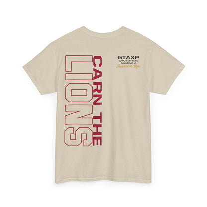 Carn The Lions Graphic Tee Graphic Tees Australia Graphic T-Shirt Australia -  Cool Graphic T-Shirts Online -  Carn The Lions T-Shirt | Australian Footy Fan Gear