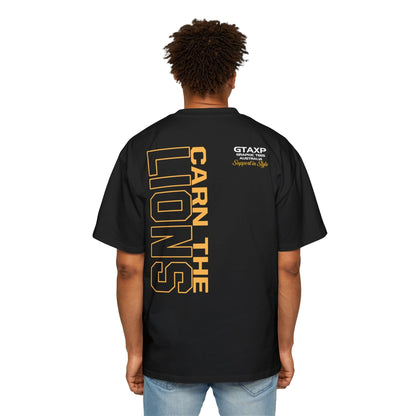 Carn The Lions Oversized Tee Graphic Tees Australia Black / S Graphic T-Shirt Australia -  Cool Graphic T-Shirts Online -  Carn The Lions Oversized Tee | Brisbane Lions Merch